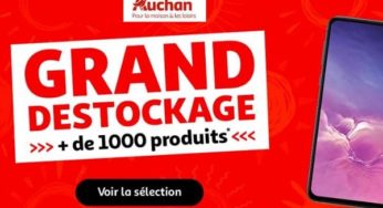 Grand déstockage Auchan : 1000 articles jusqu’à -80% (dans tous les rayons et en ligne)