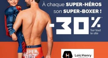 Pour la fête des pères Loïc Henry offre 30% de remise sur tout (sous-vêtements masculin)