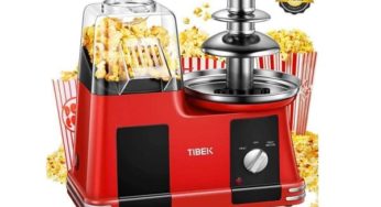 28,99€ la machine 2 en 1 Pop-corn et fontaine à chocolat TIBEK – port inclus