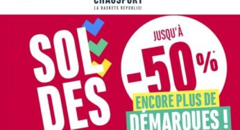 Deuxième démarque Chausport ! plus de remise, +10% suppl. et livraison gratuite