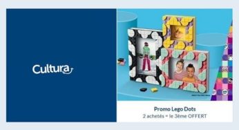 Offre LEGO DOTS sur Cultura : 2 acheté = le 3e offert (loisirs créatifs)