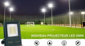 Offre spéciale projecteur extérieur LED Pro étanche IP68 de 50W à 200W SOLLA à prix réduits (13,99€> 48,99€)