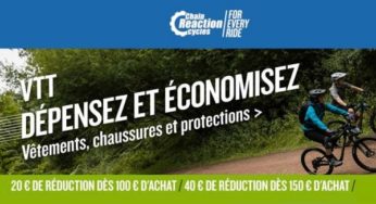 Offre spéciale vêtements, chaussures et protections VTT Chain Reaction Cycles 🚲 100 € d’achat = -20€ / 150 € d’achat = -40€