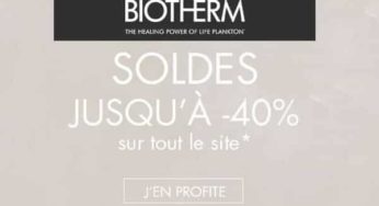 Soldes Biotherm : 30% de remise sur tout le site (+ une sélection à -40%)