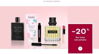 20% remise sur TOUS vos achats Nocibé (code promo sans minimum)