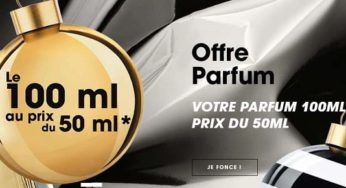 Offre PARFUM sur Sephora = Le 100ml au prix du 50ml sur une large sélection