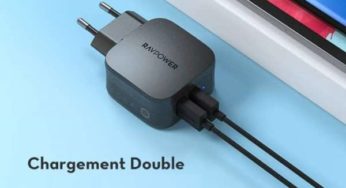 7,99€ le double chargeur USB iSmart 2.0 secteur RAVPower RP-PC121 (17W)