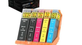 Vente flash : 18,75€ le pack de 5 cartouches d’encre Geker (PGI-580XXL CLI-581XXL) compatible Canon Pixma Séries