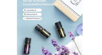 Aromathérapie: 9,89€ Anjou Huiles Essentielles 100% naturelle 12 x 5ml ( 4 x lavande, 4 x menthe poivré, 4 x thé)