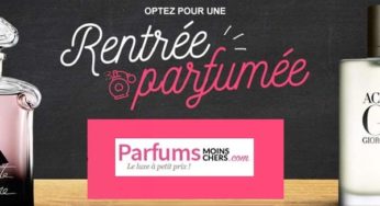 Remises sur Parfums moins chers : -5€ à partir de 60€ / -10€ à partir de 100€