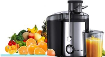 39,05€ la centrifugeuse haute puissance 800W fruits et légumes Sokany (A+++)