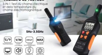 13,99€ détecteur de rayonnement électromagnétique TACKLIFE MET01 (champs électromagnétique, électrique, température)