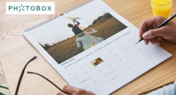 Calendrier photo A4 13 pages gratuit avec Photobox (hors 4,95€ de frais de port)