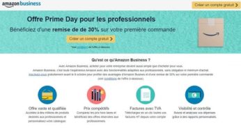 Offre Prime Day pour les professionnels : 30% sur votre première commande Amazon Business