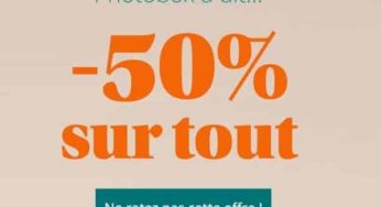 Offre flash : tous les travaux photo sur le site Photobox à moitié prix !