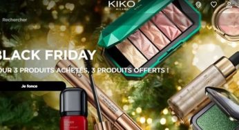 Black Friday Kiko Milano = 3 produits achetés = 3 offerts (maquillage & accessoires)