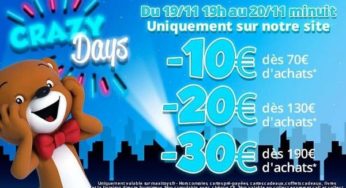 Crazy Days Maxitoys : remise de 10€ dés 70€, 20€ dés 130€ ou 30€ dés 190€ (UNIQUEMENT AUJOURD’HUI)