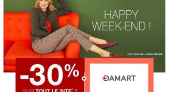 Happy Week-end Damart : 30% de remise sur tout le site