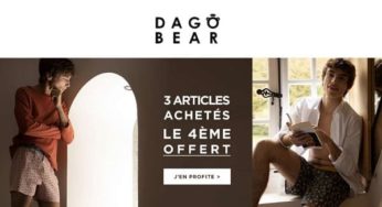 Livraison gratuite sans minimum sur Dagobear (caleçons, chaussettes et accessoires hommes) et 3 achetés = 4ème gratuit