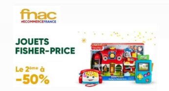 Pour l’achat d’un jouet Fisher Price bénéficiez de 50% de remise sur le second – FNAC