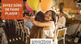 Bon d’achat boutique Smartbox moitié prix : 10€ = 20€ (39,9€ = 60€)