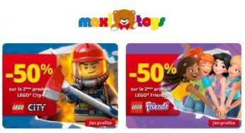 Offre Lego City – Lego Friends : 1 boite achetée = la seconde à moitié prix