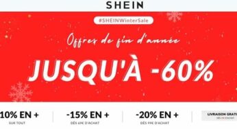 Remises supplémentaires sur Shein : -10% sans mini / -15% dés 69€ / -20% dés 99€