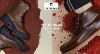 Vente privée Pataugas : 60% de reduction sur une sélection femme et homme