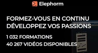 50% de remise sur toutes les formations Elephorm (formations en ligne)