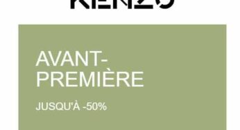 Avant-Première Kenzo : nouvelles remises jusqu’à -50% pour les pré-soldes !