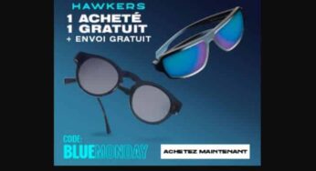 Blue Monday Hawkers : 19,99€ la paire de lunettes de soleil + livraison gratuite (ou 1 achetée = 1 gratuite)