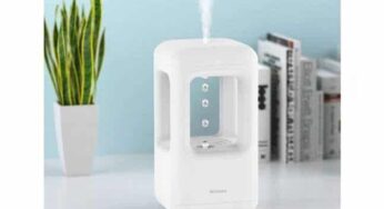 41,73€ le petit humidificateur d’air ultrasonique avec gouttes d’eau en lévitation Winben 500ml (silencieux, lumière LED)