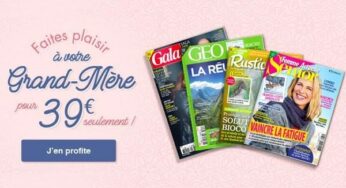 Fête des grand-mères : offrez un abonnement magazine pour seulement 39€ (plusieurs titres aux choix) 🎁