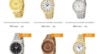 Braderie : -50 % de remise supplémentaire sur les montres Smalto (à partir de 36,90€ la montre)