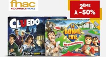 Bon plan Hasbro Gaming : 1 jeu acheté le 2ème à -50% (Monopoly, Trivial, Qui est ce ?…)