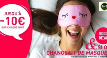 Good Deal Hotels B&B  : Jusqu’à -10€ sur chaque nuit réservée en ligne