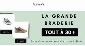 La grande braderie Seven’s : tout à 30€ (baskets Tommy Hilfiger, JOTT, Buffalo, Levi’s…)