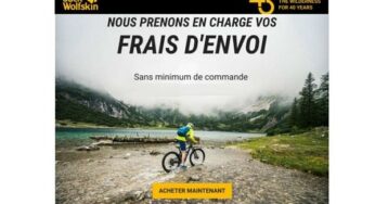 Livraison gratuite sans minimum sur Jack Wolfskin + promotions