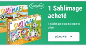 1 boite de Sablimage achetée = 1 boite de Sablimage Copains-Copines gratuite