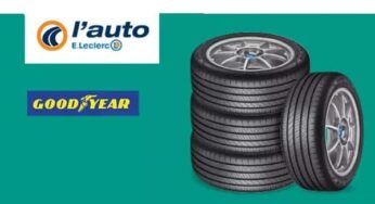 Offre spéciale l’auto E.Leclerc – Goodyear : pneus achetés = jusqu’à 120€ crédités en ticket Leclerc sur la carte