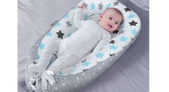 25,99€ – 27,19€ réducteur de lit bébé cocoon Baby Nest (réglable, portable, lavable)