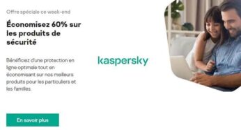 French Days : 60% de remise sur toutes les licences Kaspersky (Total Security, Internet Security & antivirus)