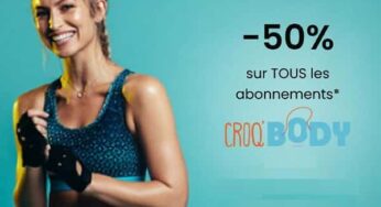 Abonnement au programme sportif Croq’Body moitié prix (code promo -50%)