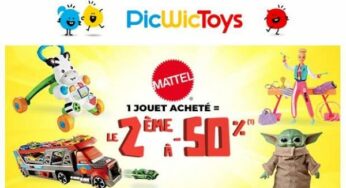 Offre PicWicToys : 1 jouet ou jeux Mattel acheté = -50% sur le second article