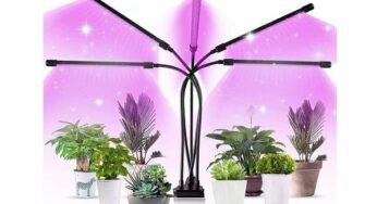 Bonne affaire : 14,99€ la lampe LED Horticole avec 5 têtes réglables (10 luminosités, 3 modes, minuterie)