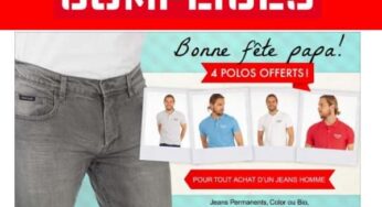 4 polos homme Complice gratuits pour l’achat d’un jean homme (vendus entre 34,99€ et 39,99€)