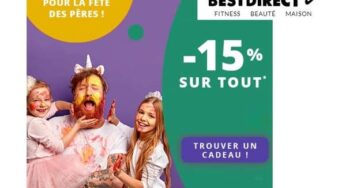 Fête des pères Best Direct = 15% de réduction dés 39,99€ sur tout le site