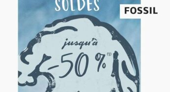 Les bonnes affaires des Soldes de FOSSIL : jusqu’ à 50% remise sur une sélection