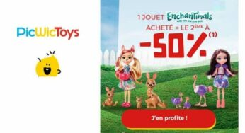 Offre spéciale Enchantimals : 1 jouet acheté = le second à -50% sur PicWicToys