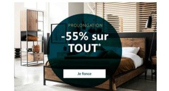 Offre spéciale Interior’s : 55% de remise sur tout (jusqu’à mercredi)